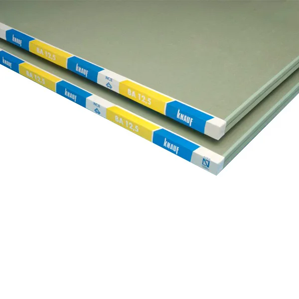 Lámina drywall 1/2 pulgada para muros y cielos rasos en construcción liviana.